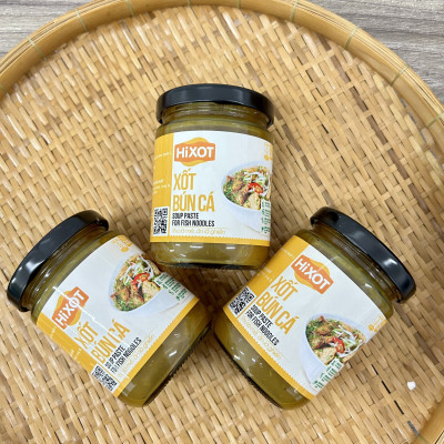 XỐT BÚN CÁ HiXOT hũ 220Gram, nấu bún cá, bánh canh cá, lẩu cá
