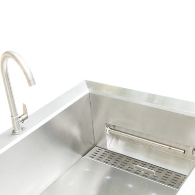 Máy rửa bát sóng siêu âm cho nhà hàng, bếp ăn tập thể Rama RB1200 dung tích 180L - Hàng chính hãng