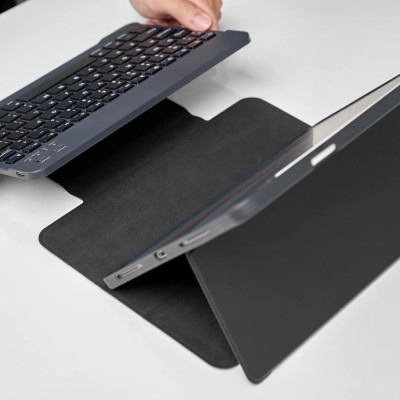 Bao da bàn phím cho iPad A16 Gen 11 , Gen 10 , Air 11inch M3 , Air 11inch M2 , Air 4 /5 , Pro 11 2018-2022 , Gen 9 10.2inch , iPad 10.5inch hiệu WIWU Folio Protective Keyboard Case - Hàng Nhập Khẩu