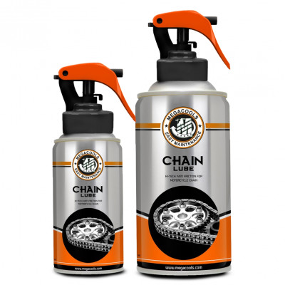 Combo chai vệ sinh sên Megacools 500ml và xịt bảo dưỡng sên Megacools 300ml tặng bàn chải 3D cao cấp