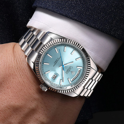 Đồng Hồ Nam Cadisen C8215M1 Chính Hãng Full Box Chống Nước Kính Chống Xước Dây Thép BH 2 Năm Máy Cơ