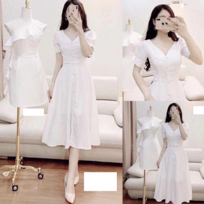 ĐẦM VINTAGE TAY PHỒNG MYMY