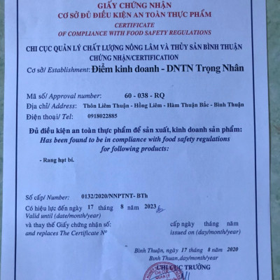 Combo 2 túi Hạt Bí Rang Trọng Nhân 500gr