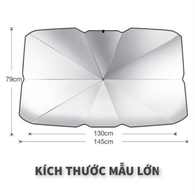 Ô Che Nắng Kính Lái Xe Ô tô - Bảo vệ nội thất ô tô - Dù che nắng kính lái xe hơi - chống tia UV