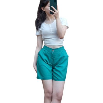 Quần linen short nữ ĐŨI VIỆT ống rộng nhiều màu cho các nàng lựa chọn, phù hợp với mọi dáng người và dễ mặc QD21 
