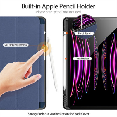 Bao Da Dux Ducis Domo Series Dành Cho iPad Pro 12.9 2020 / 2021 / 2022 Có Khe Cắm Bút, Tự Động Tắt Mở - HÀNG CHÍNH HÃNG