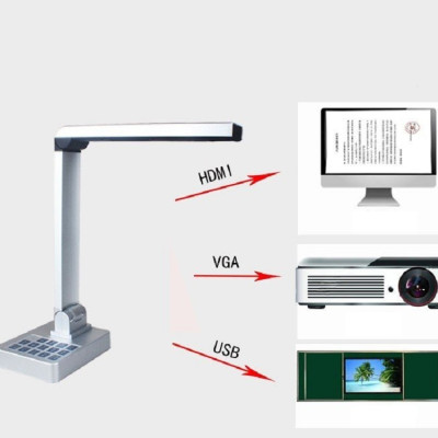 Máy Chiếu Vật Thể Scan Màu Di Động Thông Minh Lấy Nét Tự Động Scan Tài Liệu K800 Plus (Hỗ Trợ Cổng HDMI, VGA, AV, USB) -Hàng Nhập Khẩu