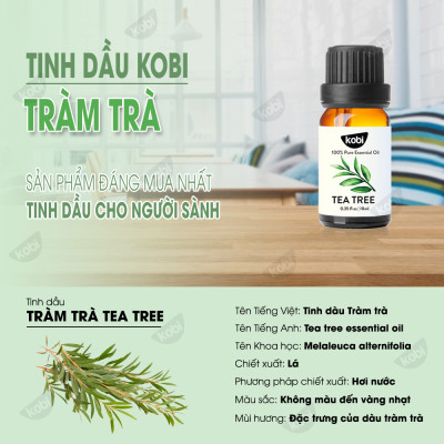 Combo 3 Tinh Dầu Xông Phòng Kobi: Tinh Dầu Cam Ngọt (30ml) + Tinh Dầu Bưởi (30ml) + Tinh Dầu Tràm Trà (30ml) - Tinh Dầu Thiên Nhiên Nguyên Chất, Tốt Cho Bé Sơ Sinh, Giúp Giữ Ấm Cơ Thể, Phòng Ngừa Bệnh Hô Hấp Hiệu Quả