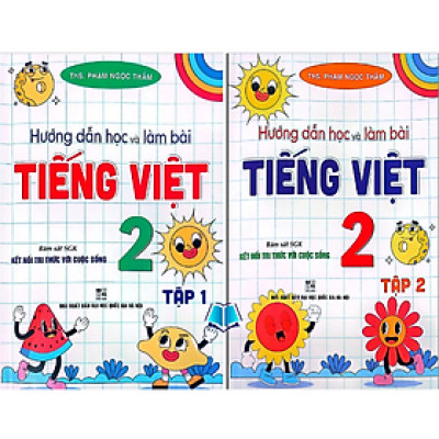 Sách - Hướng Dẫn Học Và Làm Bài Tiếng Việt Lớp 2 - Tập 1 + 2 (Kết Nối Tri Thức Với Cuộc Sống)