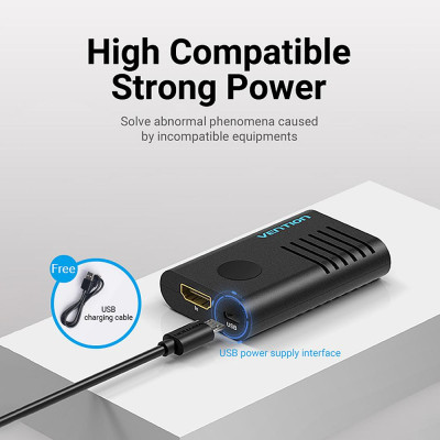 Đầu nối di động Vention AIEB0 HDMI 2.0 4K @ 60Hz khuếch đại tín hiệu 
