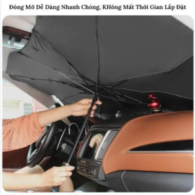 Tấm chắn che nắng Ô TÔ Xe Hơi - Phụ kiện chắn tia UV bảo vệ xe - Dù che nắng - Tấm hắt nắng chụp hình- Hàng chính hãng