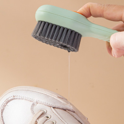 Combo Bàn Chải Vệ Sinh Giày Đa Năng Có Ngăn Đựng Xà Phòng kèm Chai xịt khử mùi chống khuẩn giày