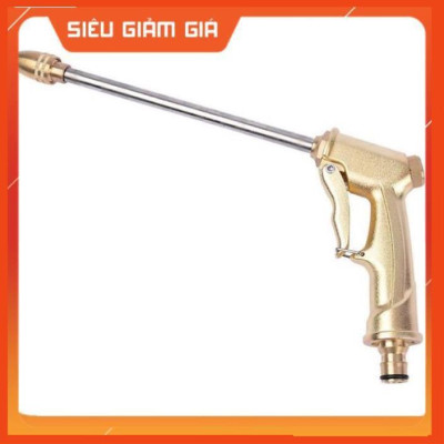 Bộ dây vòi xịt nước rửa xe, tưới cây . tăng áp 3 lần, loại 7m, 10m 206701-3 đầu đồng, cút đồng, + tặng mở chai