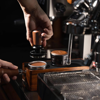 Feepie Tamper nén cà phê cố định lực cân bằng Wood charm