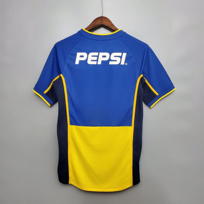 Áo Bóng Đá Retro Boca Juniors 2002/2003 - Sân Nhà bản cao cấp vải Cotton Polyester
