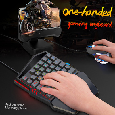 Bàn phím Màng một tay HXSJ 35 phím với đèn nền tiện dụng và Chống bóng