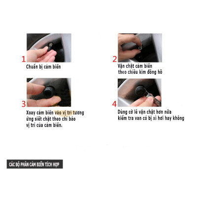 Cảm biến áp suất lốp ô tô TPMS màn hình led màu van ngoài {Bảo hành 3 tháng} - cảm biến áp suất lốp van ngoài TPMS..