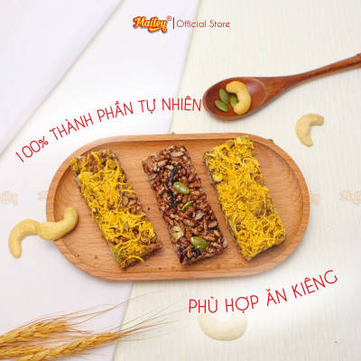 [COMBO MIX 2 500G] Rong biển kẹp hạt dinh dưỡng 250g + Thanh gạo lứt chà bông/rong biển mix hạt 250g