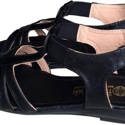 Giày sandal nữ Trường Hải đế cao 2.5cm quai dép da bò thật không nổ da đế cao su không trơn thời trang cao cấp SDN082