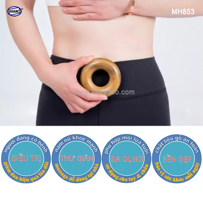 COMBO bộ 5 Dụng Cụ day ấn Huyệt Mát xa toàn thân kiểu Thái bằng gỗ Bách Xanh (MH850) Có mùi thơm nhẹ Chăm sóc sức khỏe