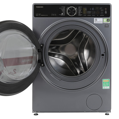 Máy giặt sấy Toshiba Inverter giặt 10,5 kg - sấy 7 kg TWD-T25BZU115MWV(MG) - Hàng chính hãng - Chỉ giao HCM