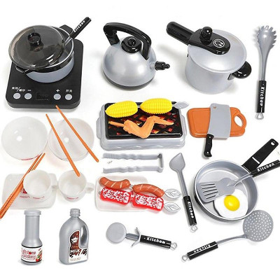 Bộ Đồ Chơi Nấu Ăn 36 Món Cỡ Đại Bằng Nhựa An toàn Cho Bé Yêu - Hàng Loại 1