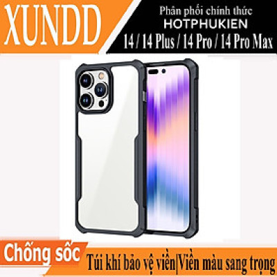 Ốp lưng chống sốc cho iPhone 14 / 14 Plus / 14 Pro / 14 Pro Max hiệu Xundd Fitted Armor Case trang bị túi khí bảo vệ góc, gờ bảo vệ camera - Hàng nhập khẩu