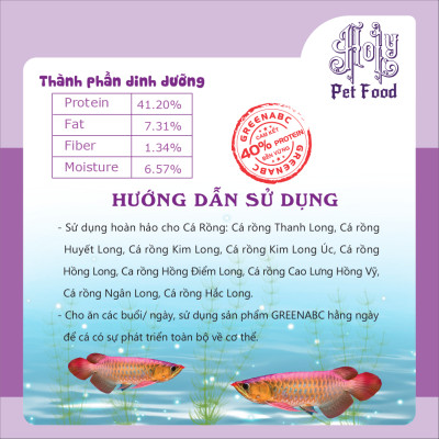 Thức ăn Cá RỒNG, Arowana Fish - hộp 350g - Tăng cường màu sắc, tiêu hóa tốt, tăng sức đề kháng