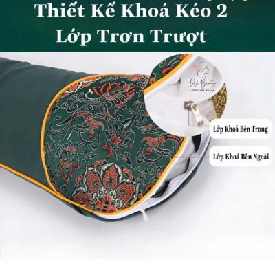 Gối Ngải Cứu Cắm Điện Làm Nóng - Giảm Đau Vai Gáy, Thư Giãn Cổ, Hương Thảo Dược - HÀNG CHÍNH HÃNG MINIIN