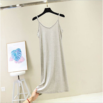 đầm thun nữ thiết kế 2 dây B09