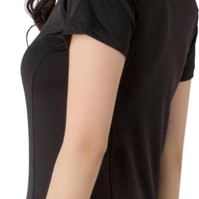 Áo Nữ Tay Cộc Giác Lăng 009 GYM_Giaclang - Đen