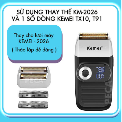 Lưỡi thay thế máy cạo râu Kemei KM-2026 - Chính hãng