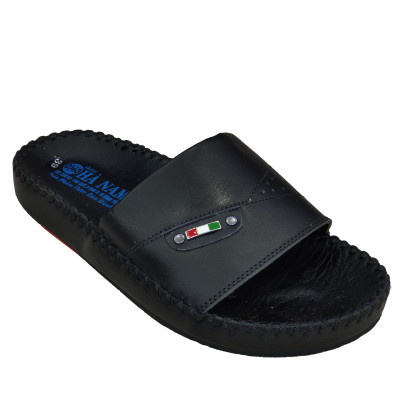 Dép Nam Quai Ngang HÀ NAM Da Bò Thật Cao Cấp DNA2078