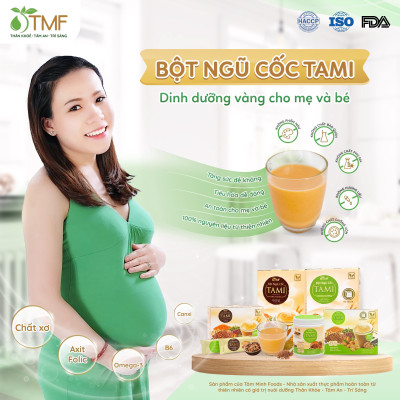 1 gói bột ngũ cốc Tami không đường TÂM MINH FOODS dinh dưỡng giảm cân