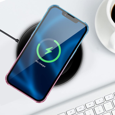 Ốp lưng chống sốc cho iPhone 13 / 13 Pro / 13 Pro Max / 14 / 14 Plus / 14 Pro / 14 Pro Max hiệu Likgus Gradient Clear - Thiết kế thời trang, chống chịu mọi va đập, gờ bảo vệ camera - Hàng nhập khẩu