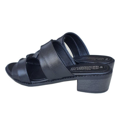 Dép quai ngang nữ đế cao 4cm thời trang cao cấp Trường Hải QN225