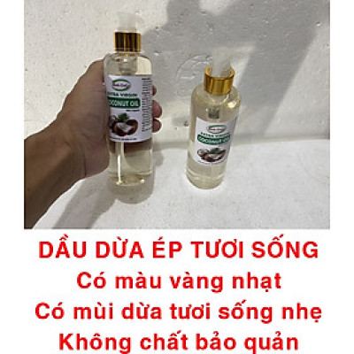 DẦU DỪA HỮU CƠ ÉP LẠNH - RICH COCO - EXTRA VIRGIN COCONUT OIL – CHAI 300ml