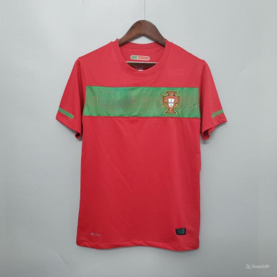 Áo Bóng Đá Retro Tuyển Bồ Đào Nha 2010 - Sân Nhà bản cao cấp vải Cotton Polyester