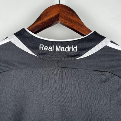 Áo Bóng Đá Retro Real Madrid 2006 Dài Tay - Sân Khách bản cao cấp vải Cotton Polyester