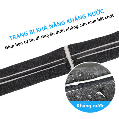 Đai đeo thắt lưng thời trang thể thao cho nam nữ Rhino B202 đựng vừa điện thoại 6.5 Inch, dùng khi chạy bộ đạp xe leo núi hoặc chơi các môn thể thao khác, vải chất lượng cao Rhino Store