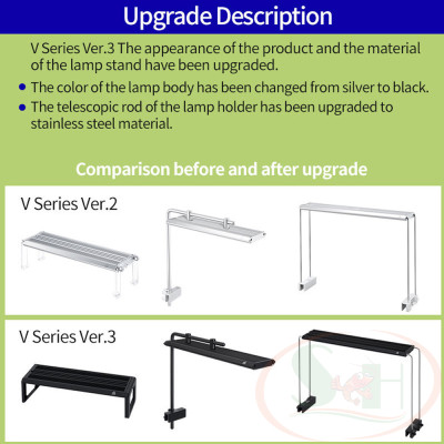 Đèn led Week Aqua New V series Ver.3 WRGB quang phổ cây bể thủy sinh cá tép cảnh