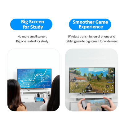 VENTION Wireless HD Dongle WiFi Display Adapter Display Dongle Replacememt sử dụng cho Airplay Apple Android PC