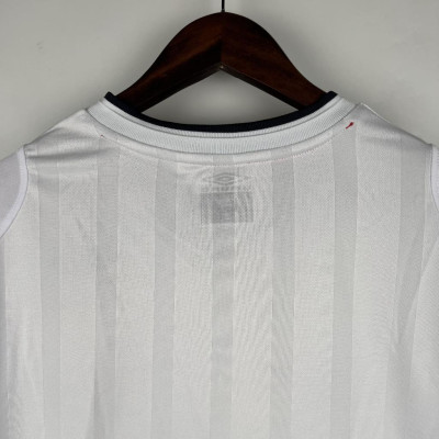 Áo Bóng Đá Retro Tuyển Anh 2002 Dài Tay - Sân Nhà In Tên Beckham Số 7 bản cao cấp vải Cotton Polyester