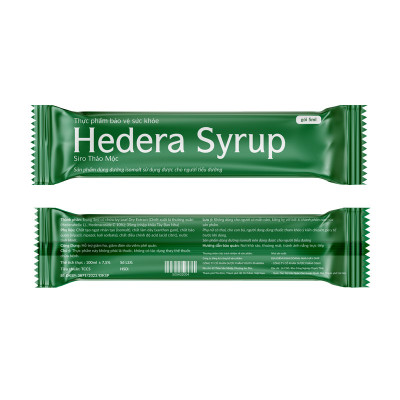 Siro Hedera Syrup Youth Pharma hỗ trợ giảm ho, giảm đờm. Hộp 20 gói (5ml/gói)