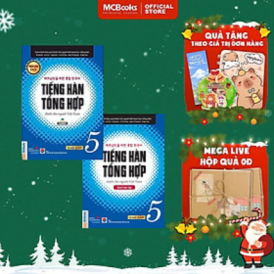 Sách - Tiếng Hàn Tổng Hợp Dành Cho Người Việt Nam Cao Cấp 5 - Sách Bài Học + Bài Tập - Bản Trắng Đen - MCBooks