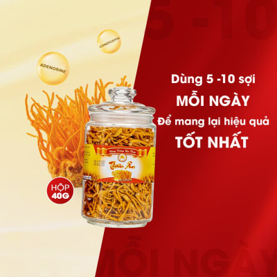 Đông Trùng Hạ Thảo Sấy Thăng Hoa Thiên Ân - Hũ 40g