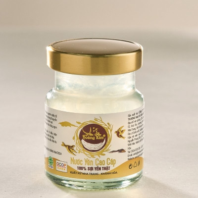 Nước Yến Cao Cấp Yến Sào Hoàng Kim - Hương Vị Lá Dứa Thanh Mát, Giải Nhiệt & Bồi Bổ - Chuẩn OCOP 4 Sao (Hộp 1 Hũ x 70ml)