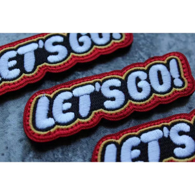 Patch_velcro vải FREEDOM & LET