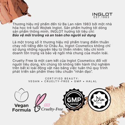 Kem Tạo Khối Thuần chay Cream Bronzer Inglot (5ml)
