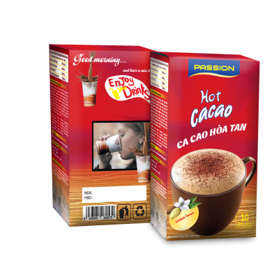 Bột Cacao Hòa Tan Passion Hot Cacao Cocoa Indochine (10 Sticks)